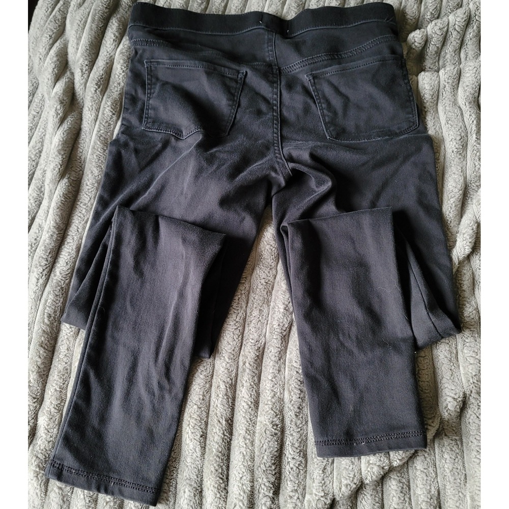 SO Girl's Size‎ 16 Black Straight  Mid Rise Stretch Jeggings with Back Pockets